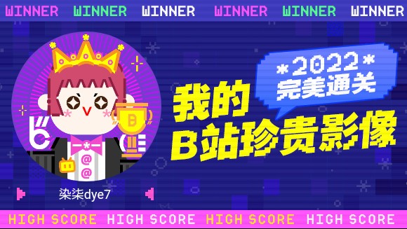 这里是染柒dye7的2022年度报告视频!哔哩哔哩bilibili