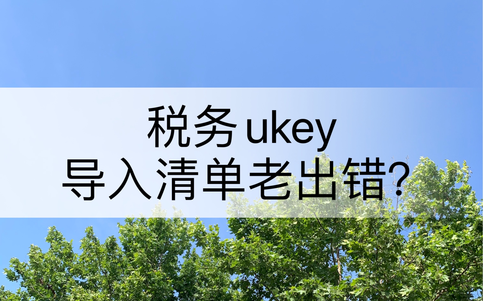 税务ukey开销货清单,表格怎么填写?导入清单老报错哔哩哔哩bilibili