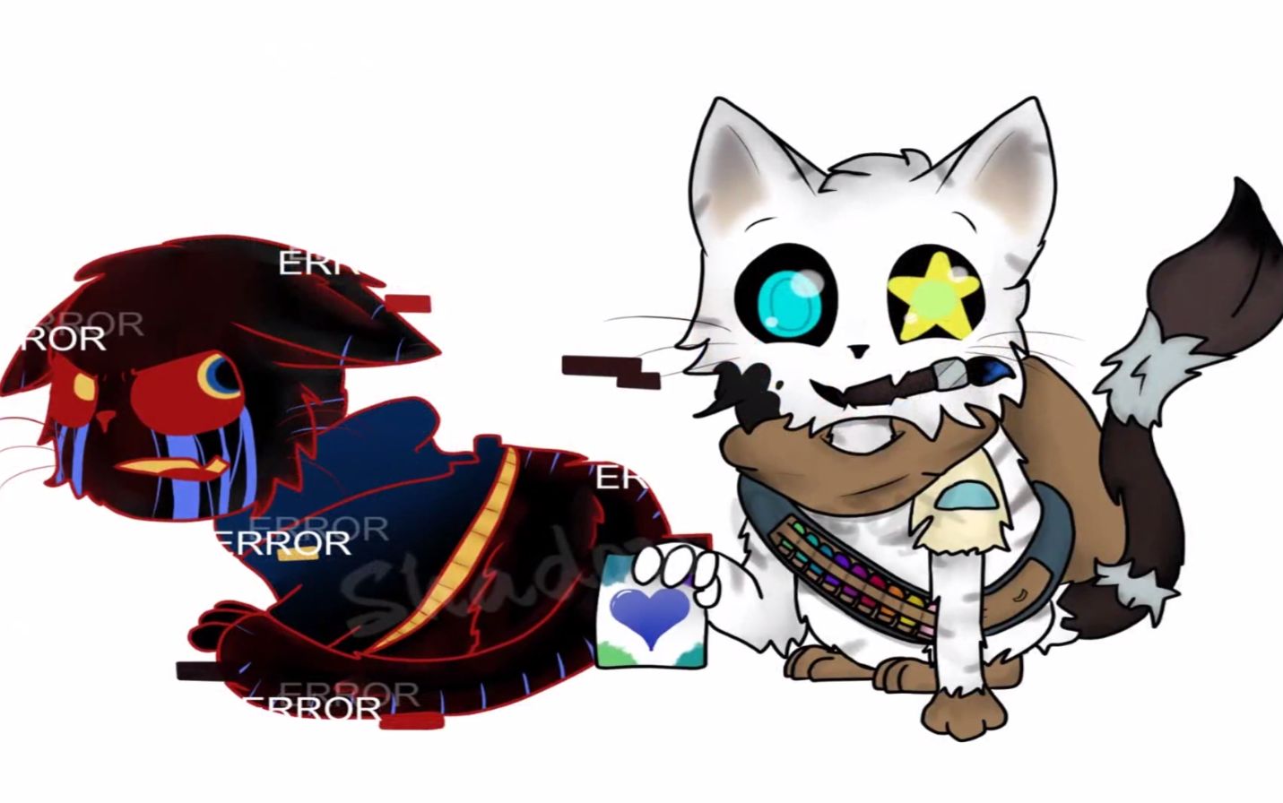 【搬运】[绘画过程]ink and error cat_哔哩哔哩 (゜-゜)つロ 干杯