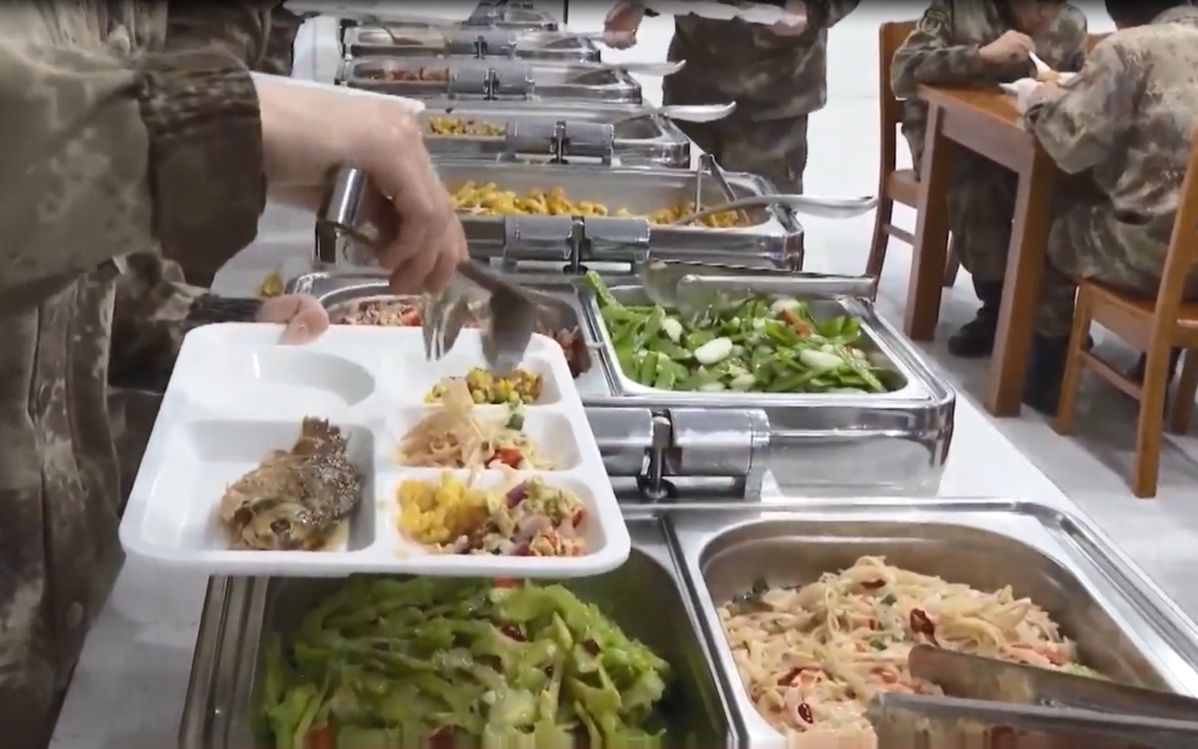 部队食堂文化氛围图片