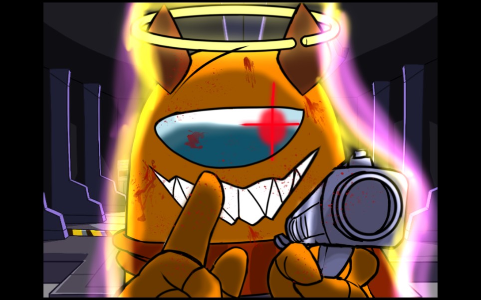 amongus绘画过程画粉丝第3期