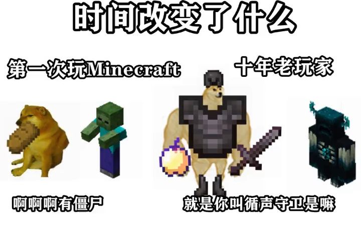 一个视频看完《Minecraft》所有梗图爆笑(≧▽≦*)哔哩哔哩bilibili