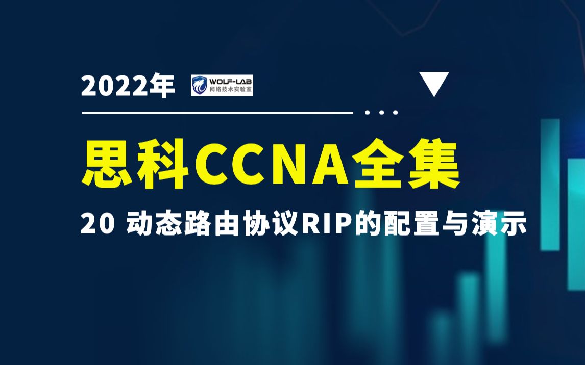 WOLFLAB CCNA网络基础架构20动态路由协议RIP的配置与演示哔哩哔哩bilibili