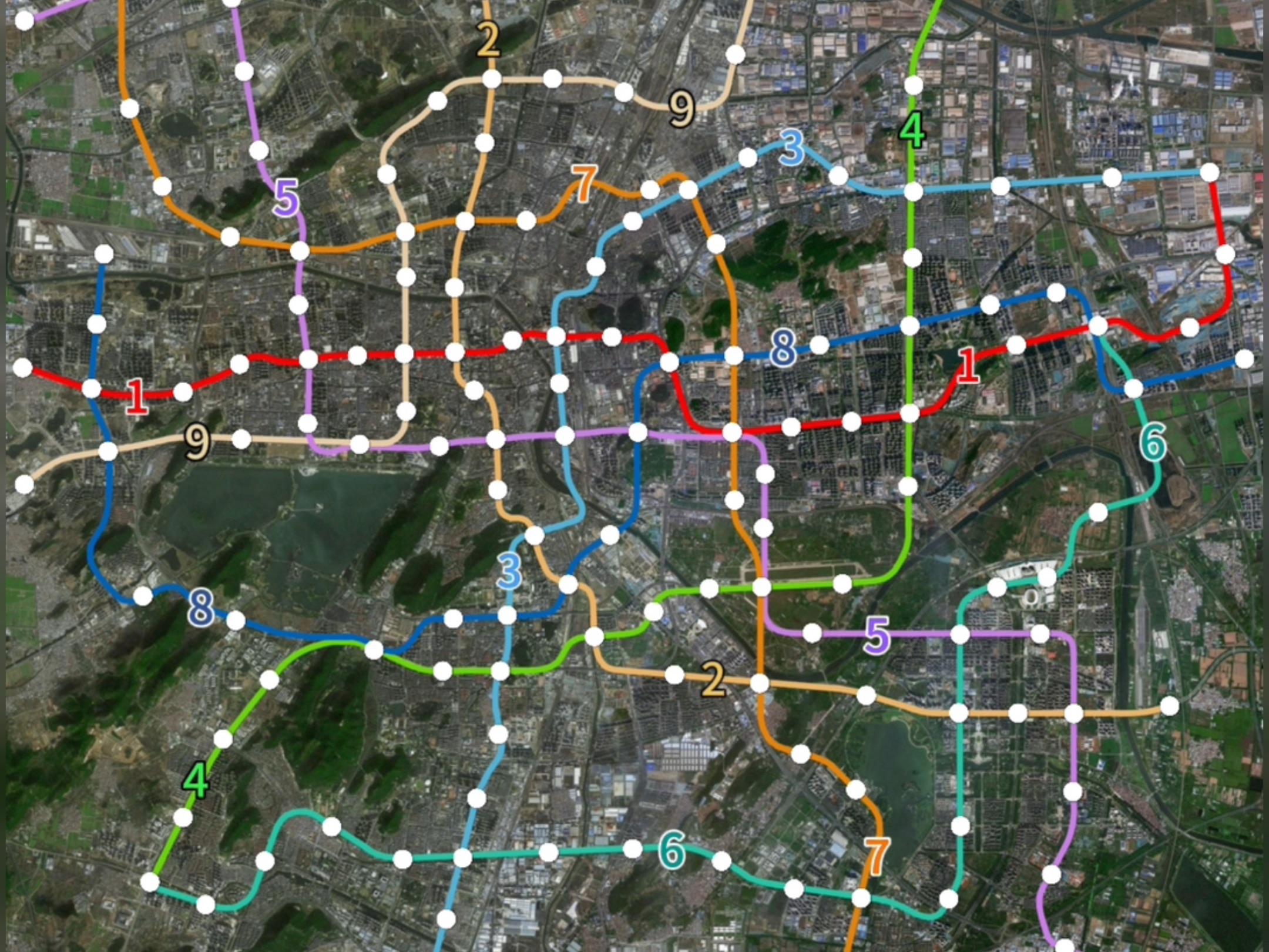 徐州地铁线路图1-6图片