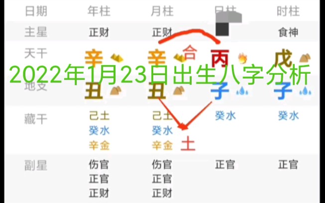 2022年1月23日出生八字分析哔哩哔哩bilibili