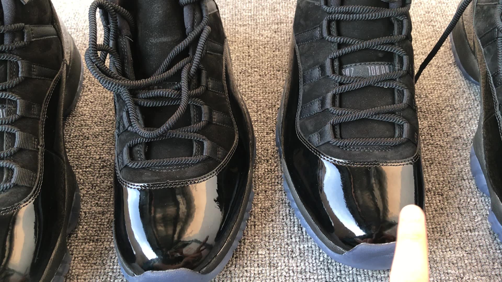 aj11 黑武士真伪对比