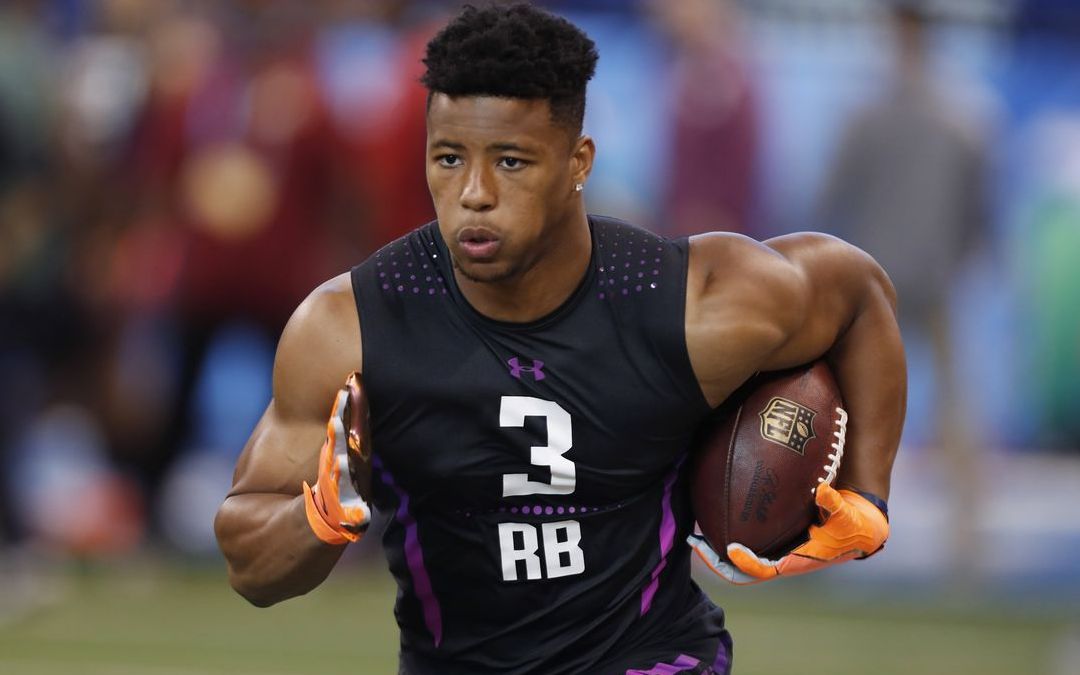 美式橄榄球大腿哥saquonbarkleynflcombine高光时刻