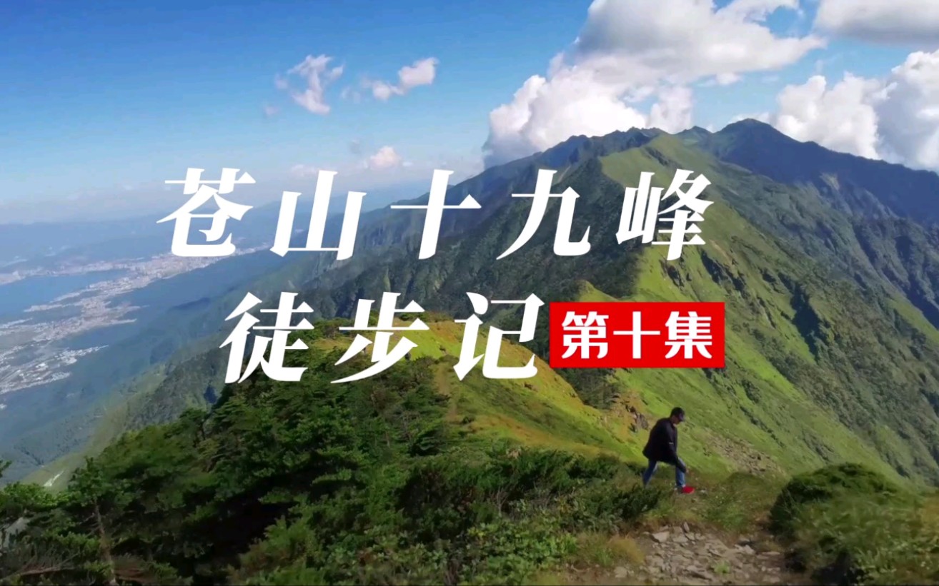 苍山十九峰第十集|徒步苍山顶得见绝美洱海,夜里11点回到古城,腿都不是自己的了哔哩哔哩bilibili