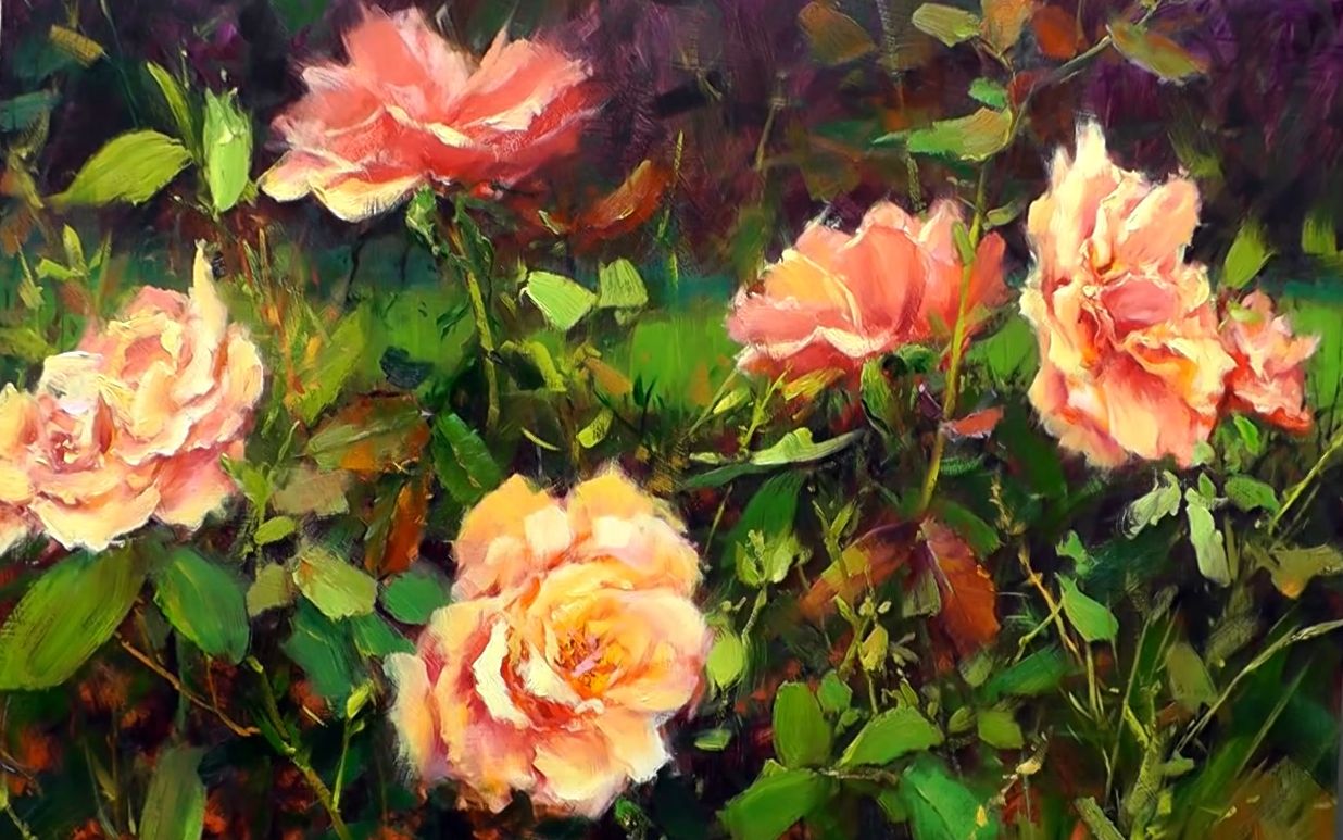 【油画】玫瑰/月季花