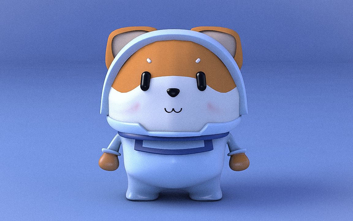 c4d 吉祥物 ip 走路动画 walking 小练习