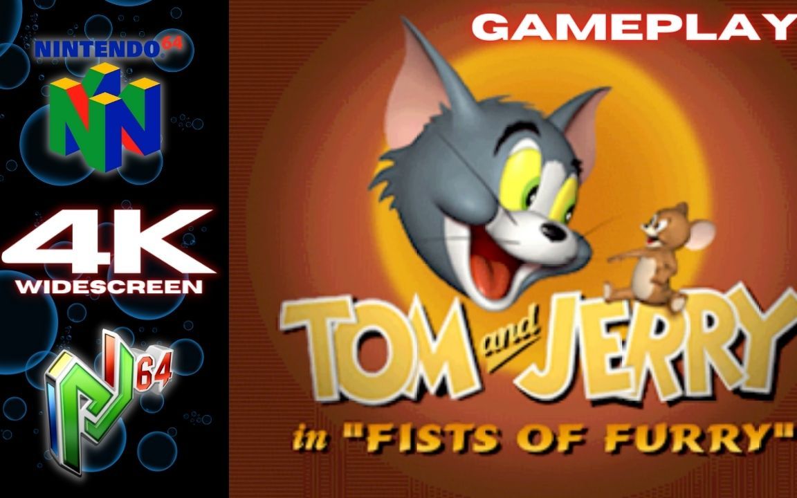 n64貓和老鼠tomandjerryinfistsoffurry4k60fps超清寬屏project64