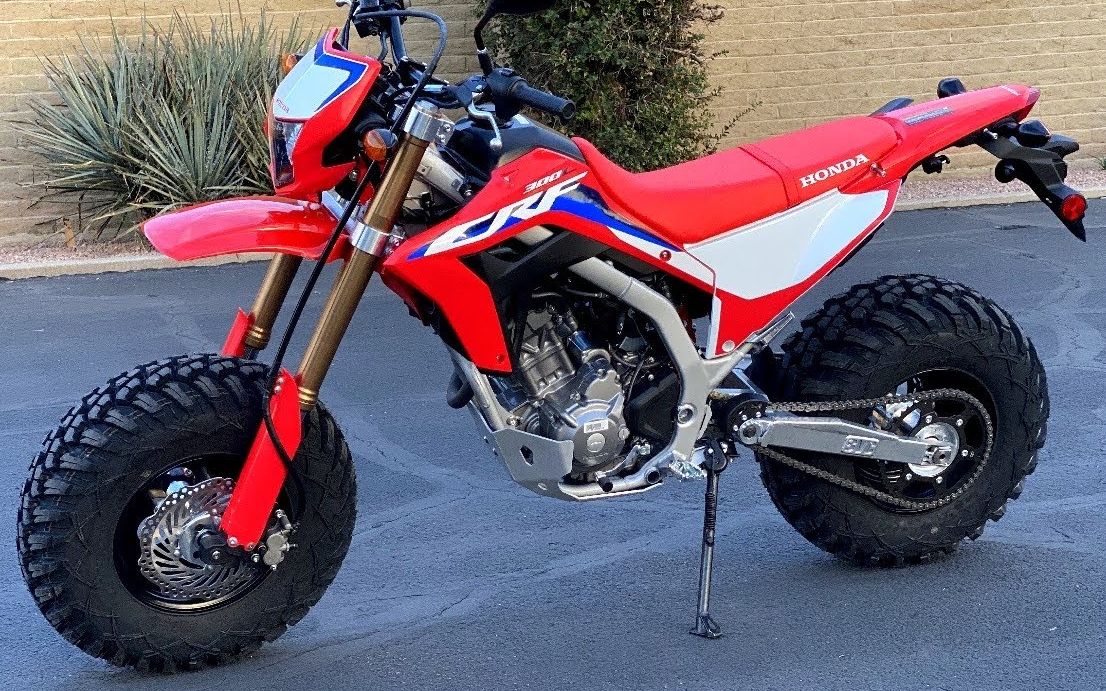 本田crf300l抡起大轮子