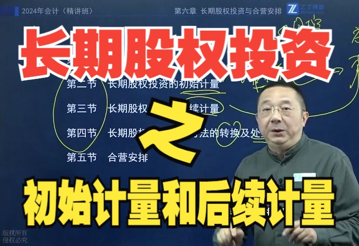 你离搞懂长期股权投资初始计量和后续计量,就只差这一个框架!哔哩哔哩bilibili