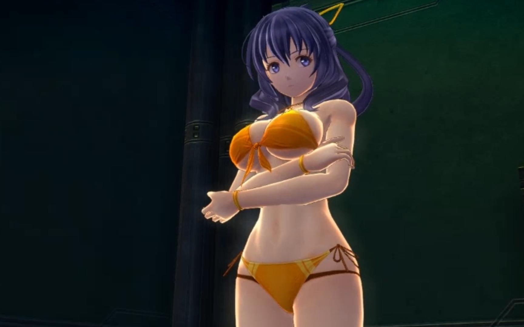 莉夏的泳装感觉更夸张了,这比例诗人啊