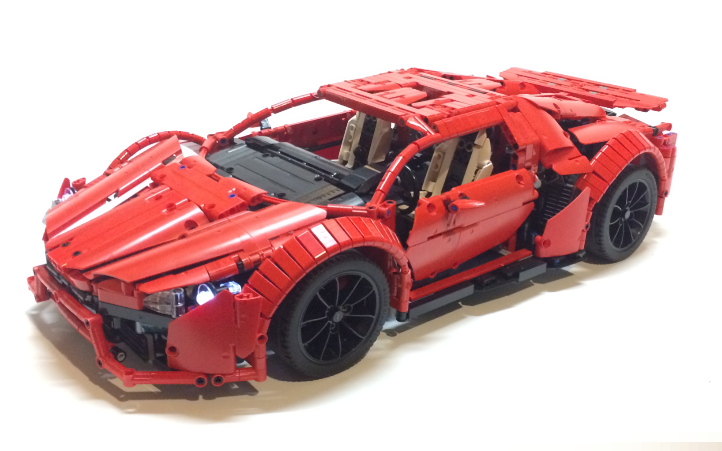 lego乐高 technic科技/机械 moc 莱肯 超级跑车 lykan hypersport
