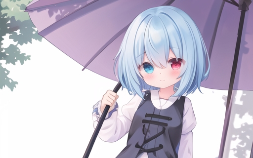 ai绘图-多多良小伞(黑)-东方project