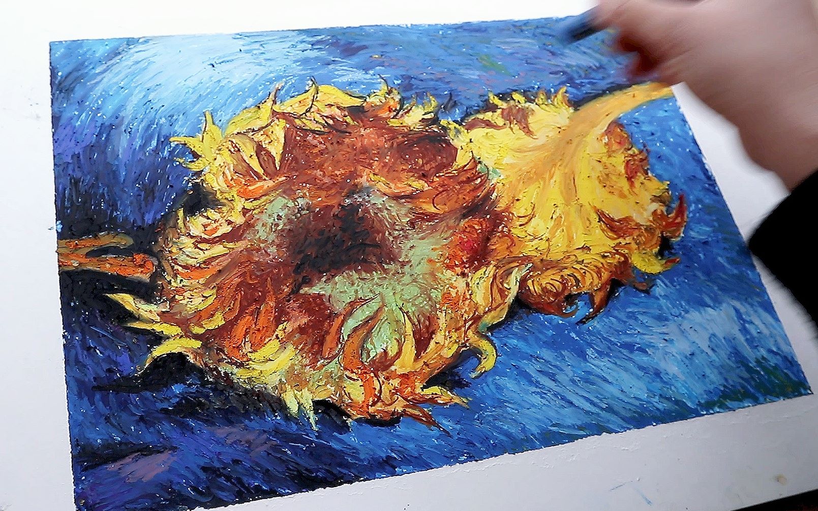 【油画棒画油画】大师向02/后印象派 梵高/油画棒技法分享/答应我一定