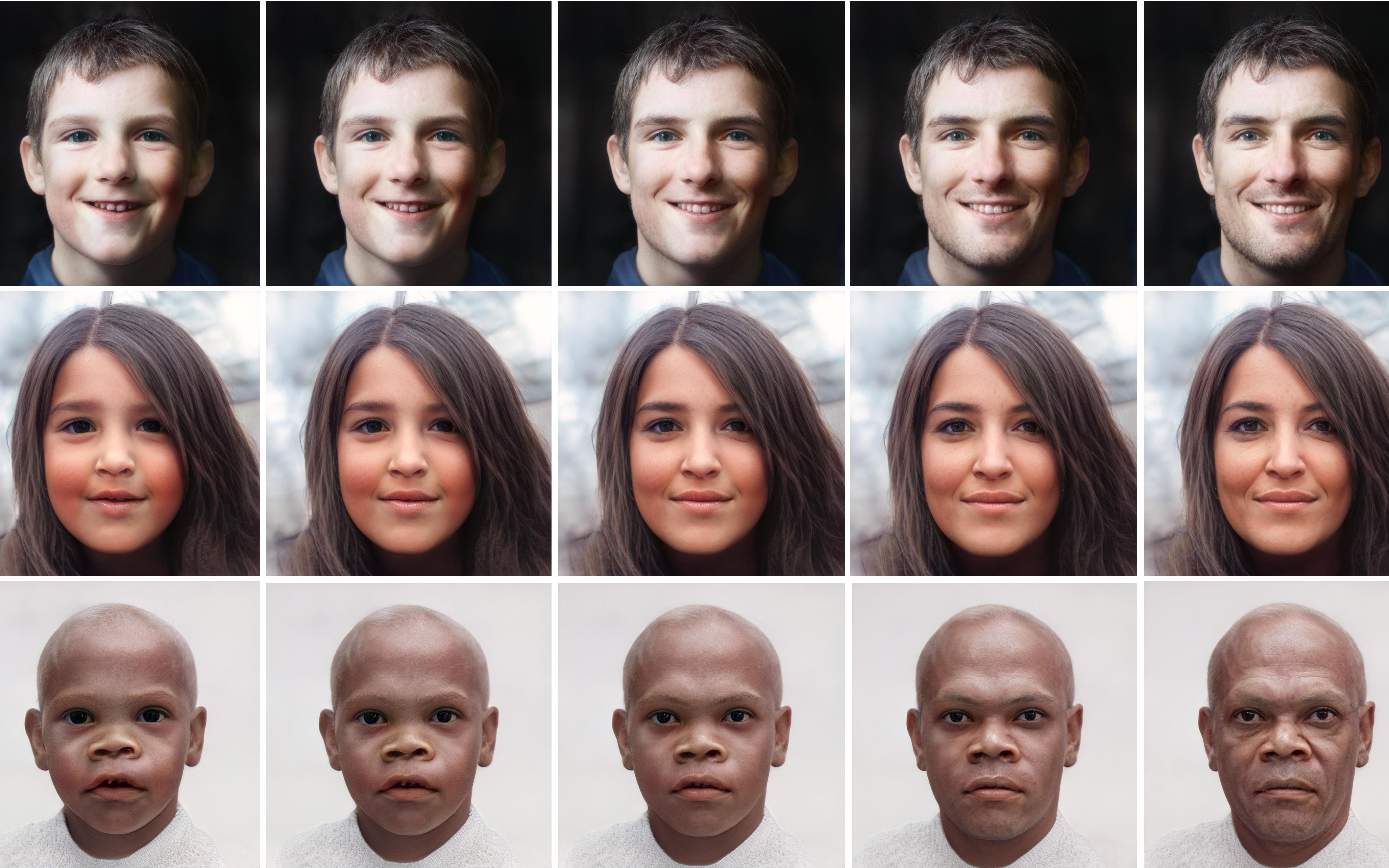 年龄转换算法,合成不同年龄的人脸,代码已开源!siggraph 2021