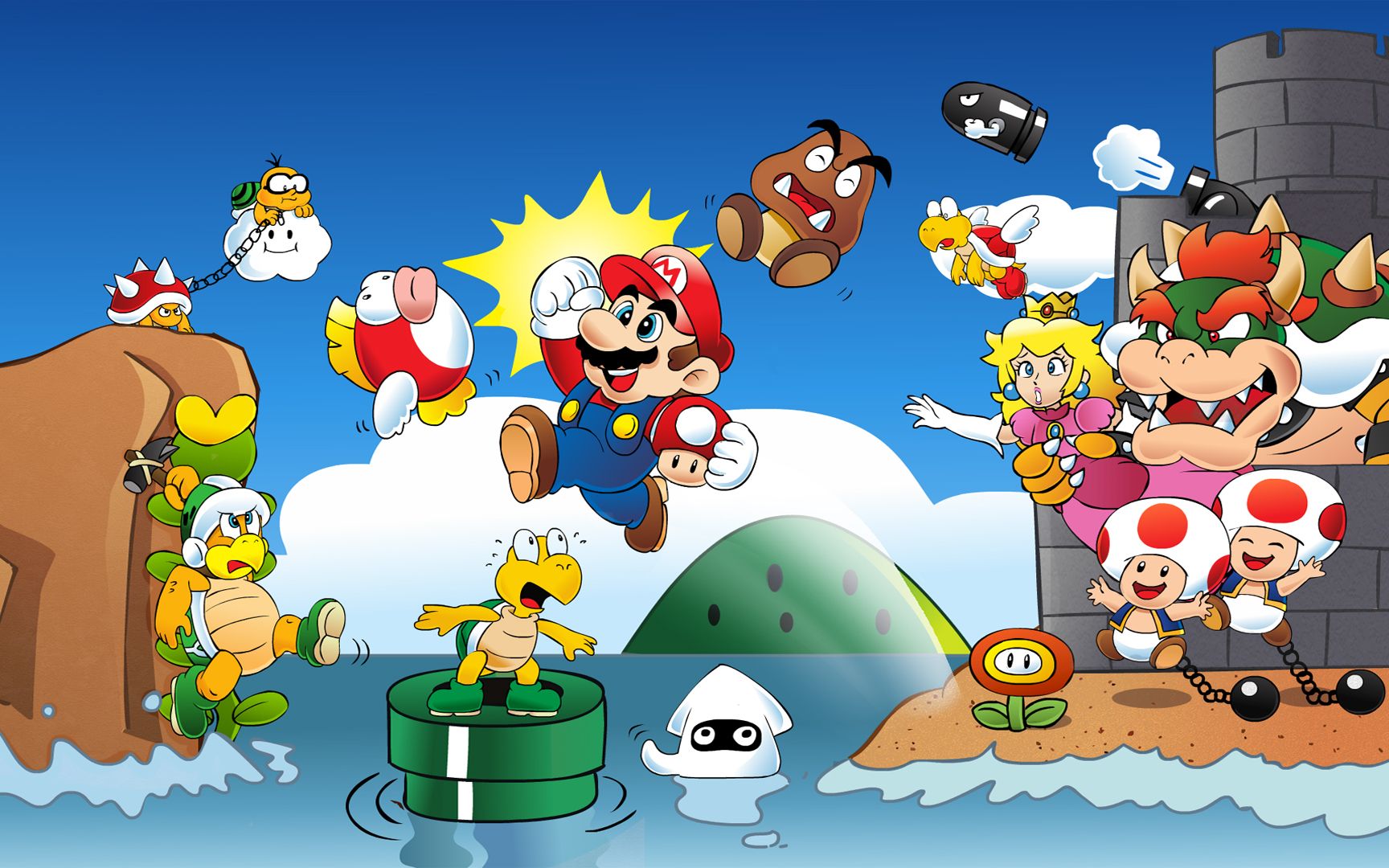 超级马里奥兄弟 一命通关 常规通关 (fc/nes)