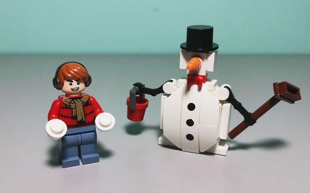 【砌砖小哥】moc教程 - 圣诞节雪人