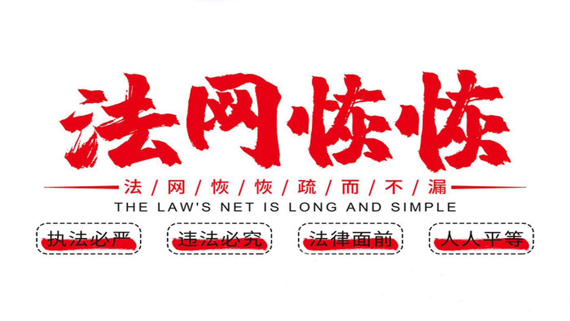 法网恢恢疏而不漏