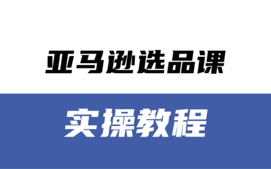 亚马逊跨境电商新手入门基础实操运营课,亚马逊运营教程,跨境电商怎么做?亚马逊怎么选品如何选品哔哩哔哩bilibili