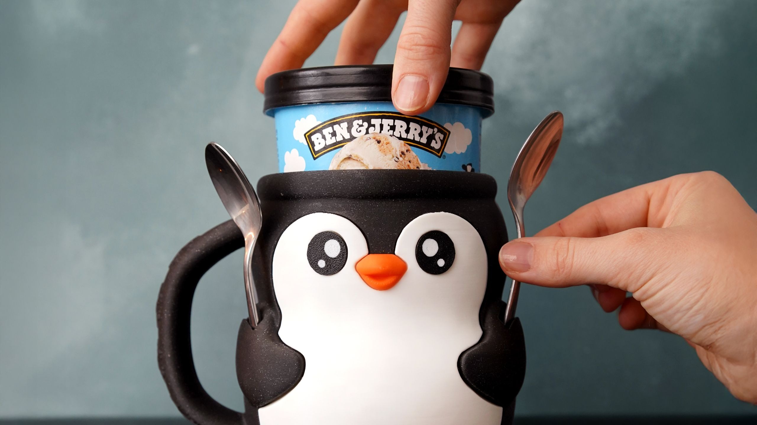 企鹅冰淇淋分享杯套 3d打印