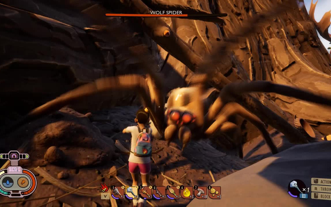 grounded近战无伤杀俩狼蛛