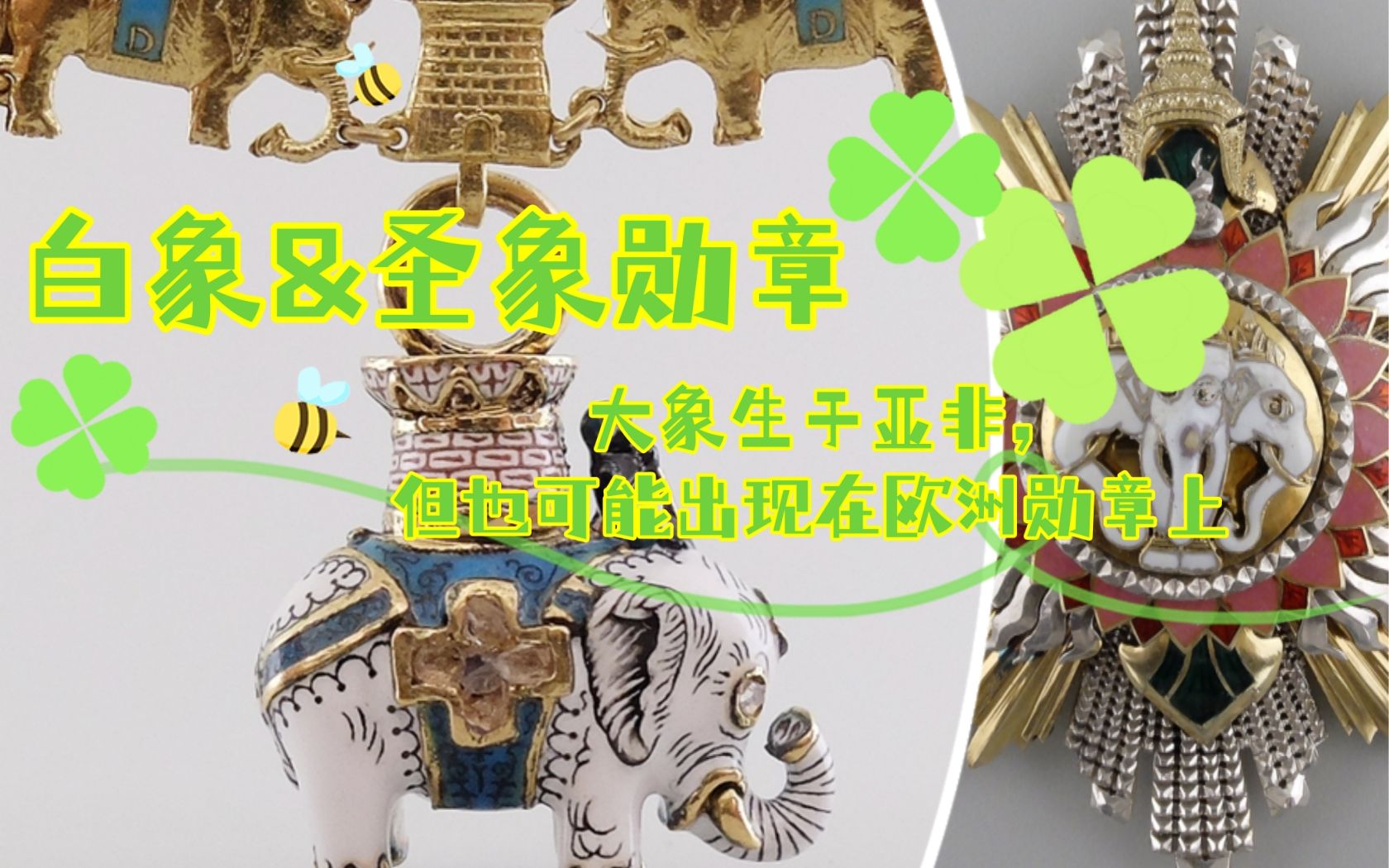 【赏勋章】55.白象&圣象勋章:大象生于亚非,但也可能出现在欧洲勋章上