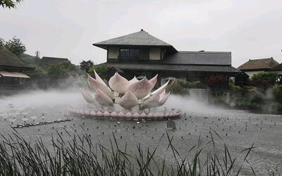 活动作品无锡拈花湾的莲花喷泉