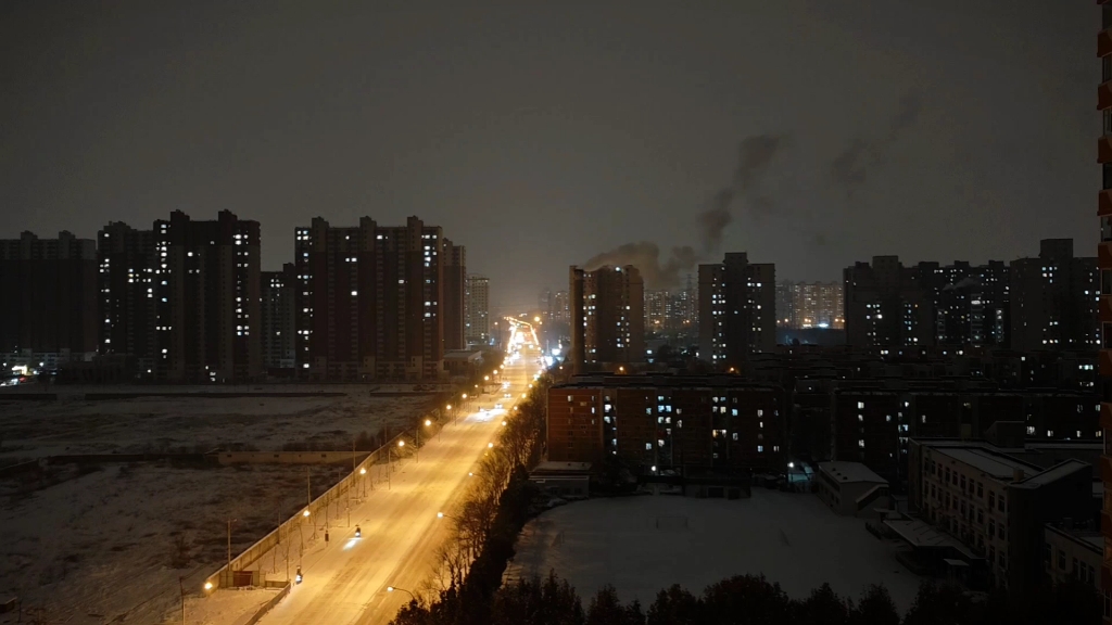 雪后的夜晚图片图片