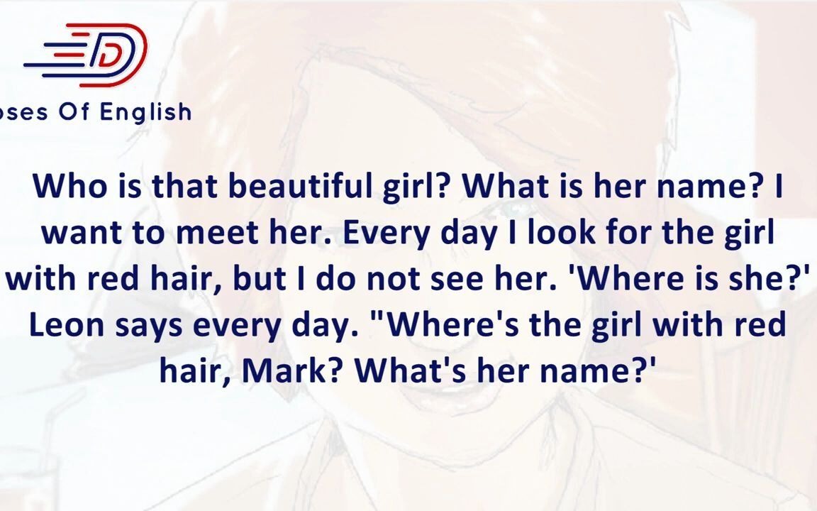 [图]Learn English Through Story  -The Girl with Red Hair