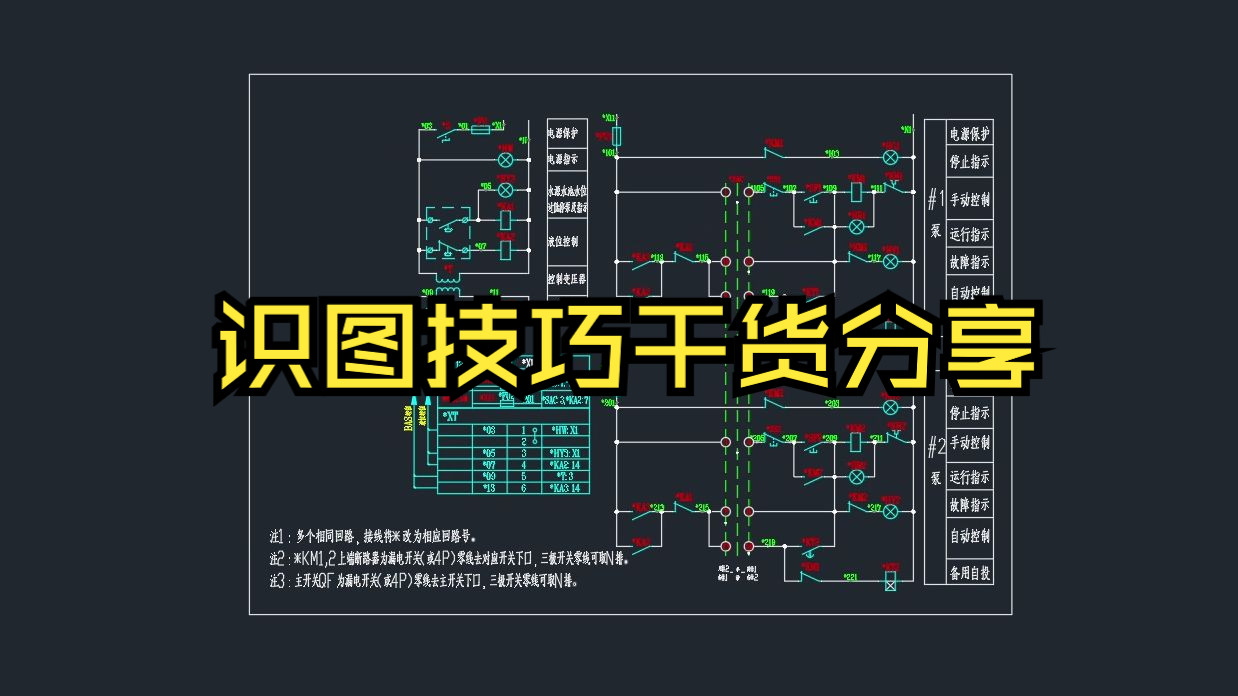 [图]很多电工朋友遇到复杂图纸无从下手，识图技巧很重要，干货分享！