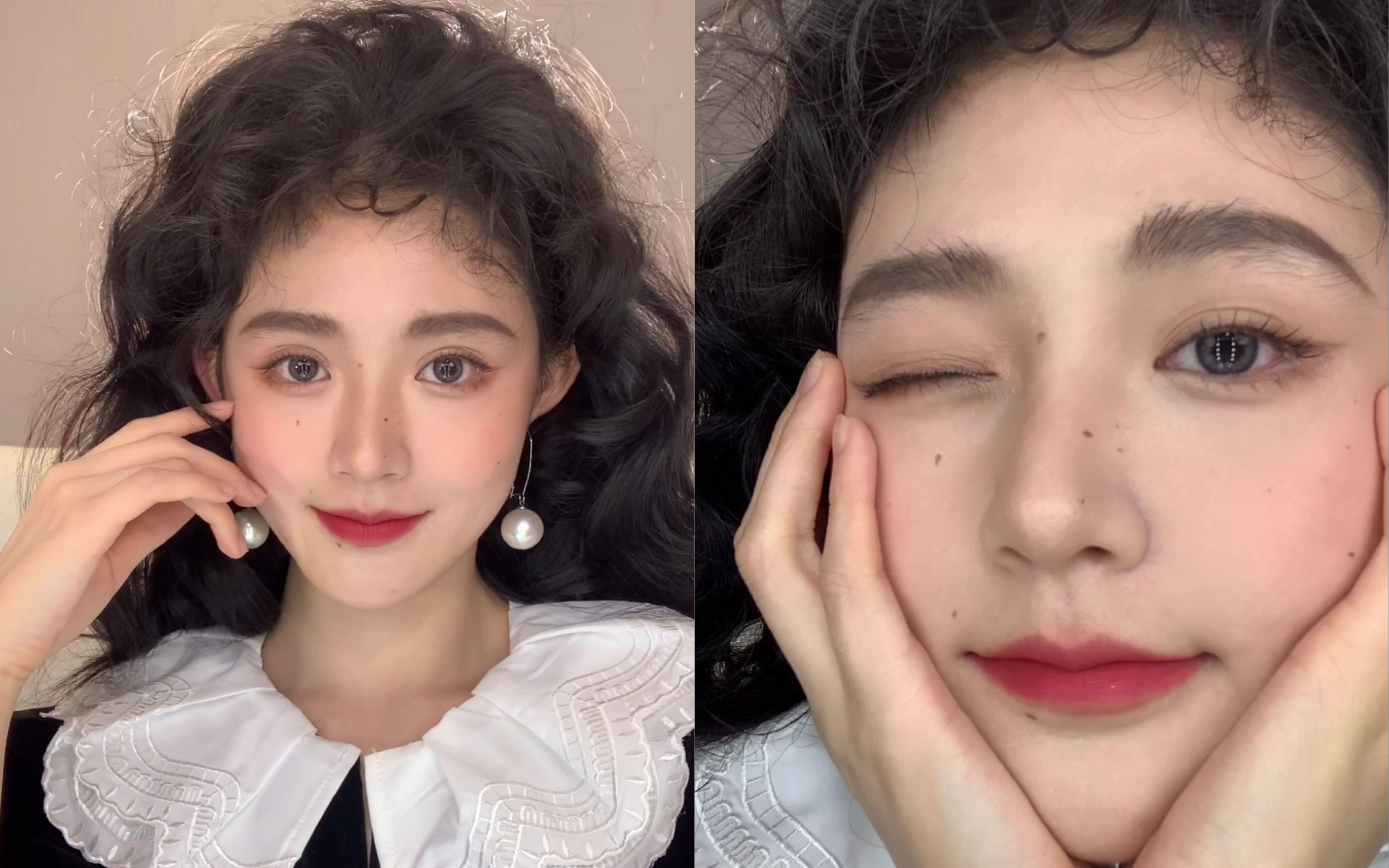 戏梦巴黎|法式少女画报妆|可爱小雀斑