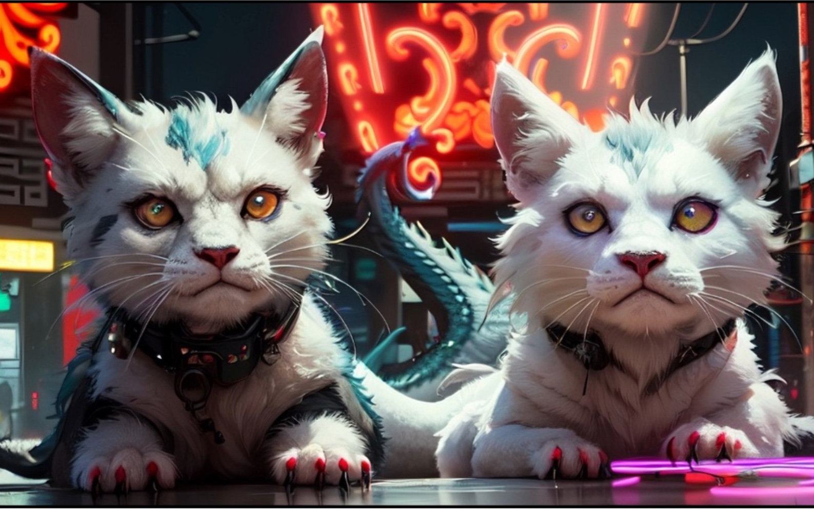 酷酷的赛博朋克喵