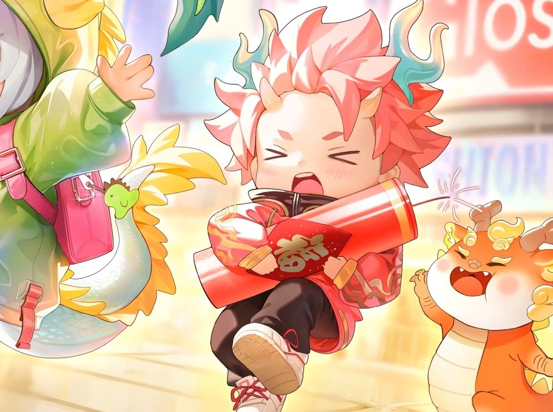 【300英雄】纳兹新皮肤萌龙-嘎呜!游戏内展示