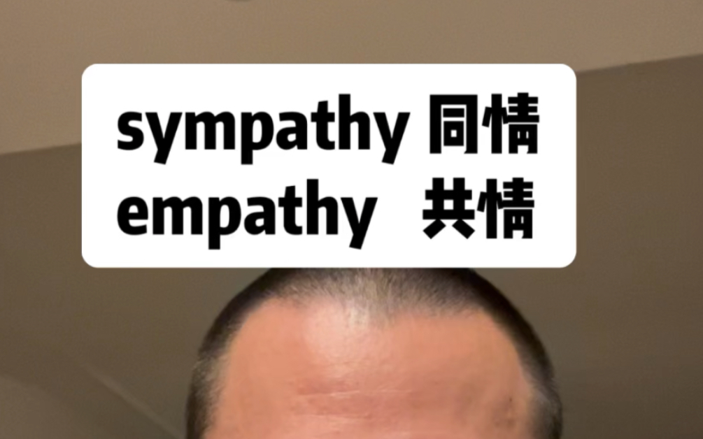 sympathy 和empathy的区别哔哩哔哩bilibili