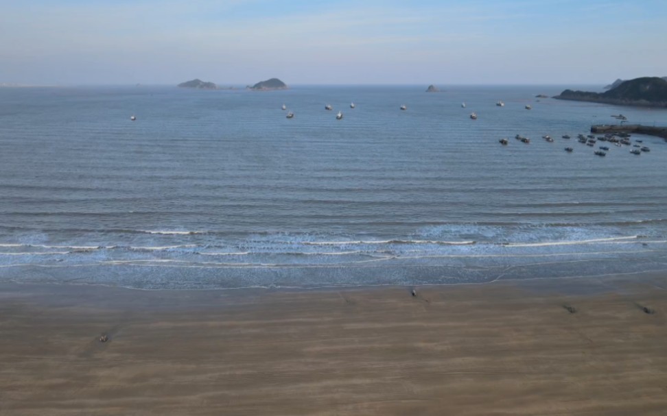 航拍霞浦縣高羅海灘