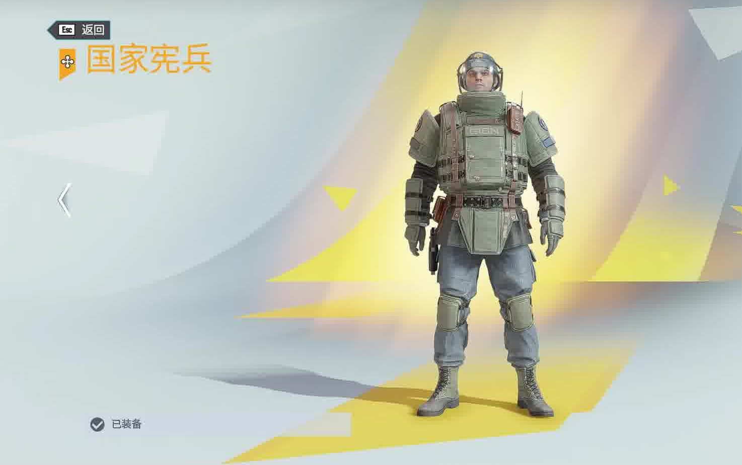 r6rook盒饭精英皮肤国家宪兵