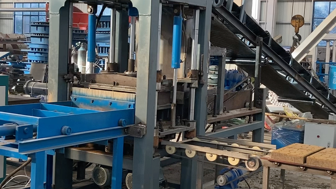 全自动液压马路花砖机#液压彩砖机#水泥免烧马路花砖机