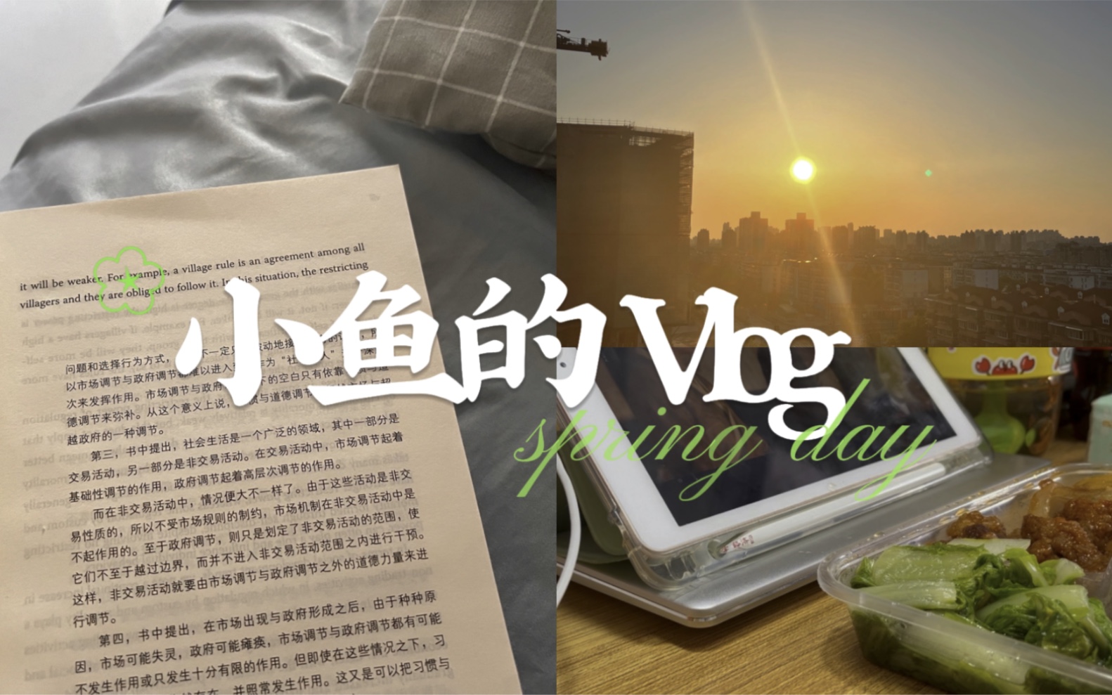 封寝VLOG|吃饭/《知否》/夕阳黄昏/看书/做PPT哔哩哔哩bilibili