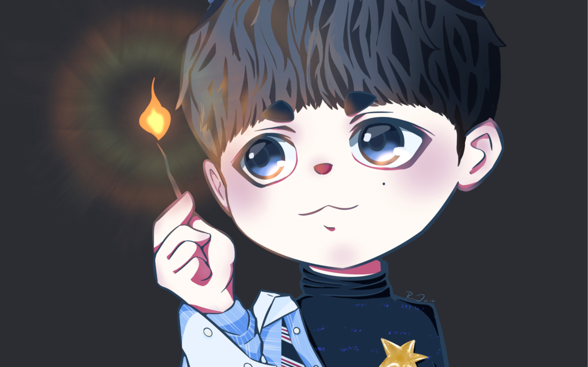 吴磊丨杂志拍摄丨q版procreate绘制过程