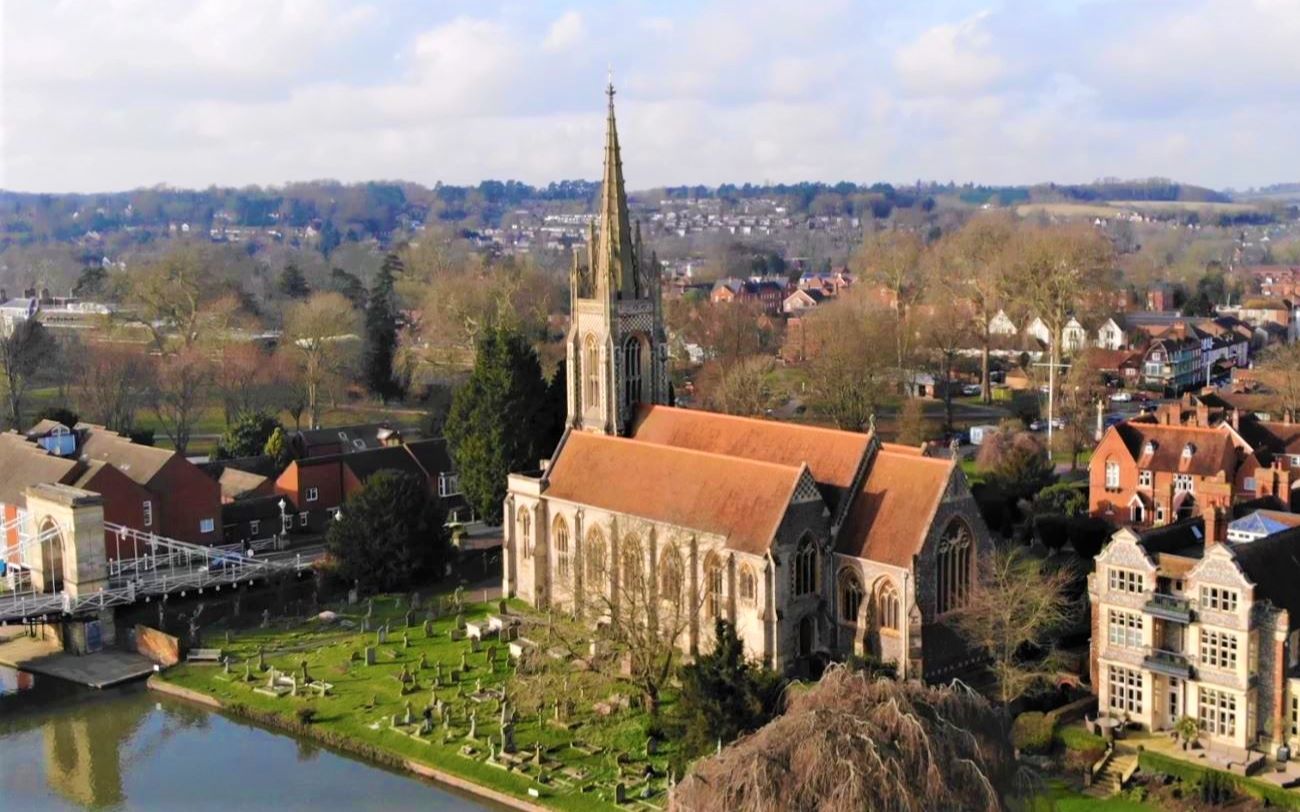 英国 泰晤士河 小镇航拍 Marlow from the air with Henley on Thames | England, UK | Drone哔哩哔哩bilibili