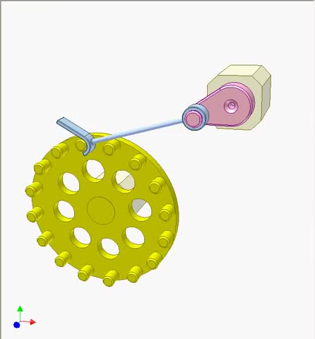 机构动画——销齿轮棘轮机构