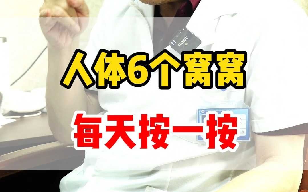 人体6个窝窝,每天按一按哔哩哔哩bilibili