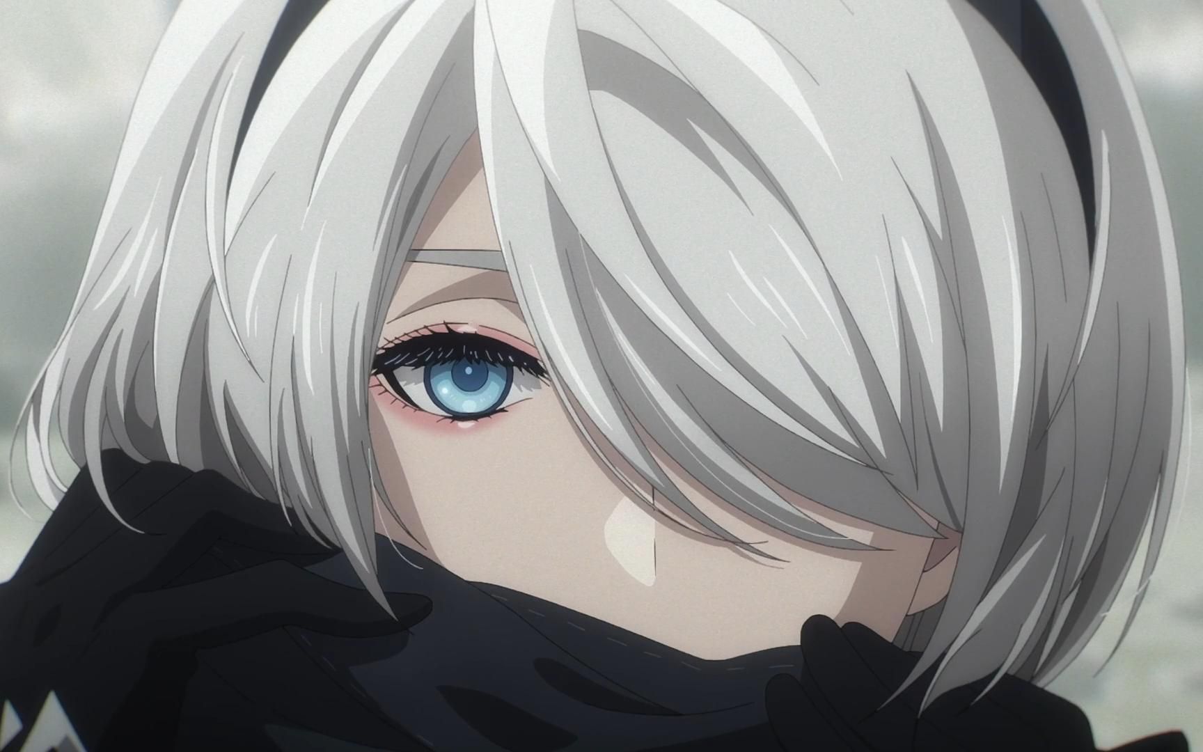 2b小姐姐摘下眼罩,绝美瞬间,9s的眼睛都看直了