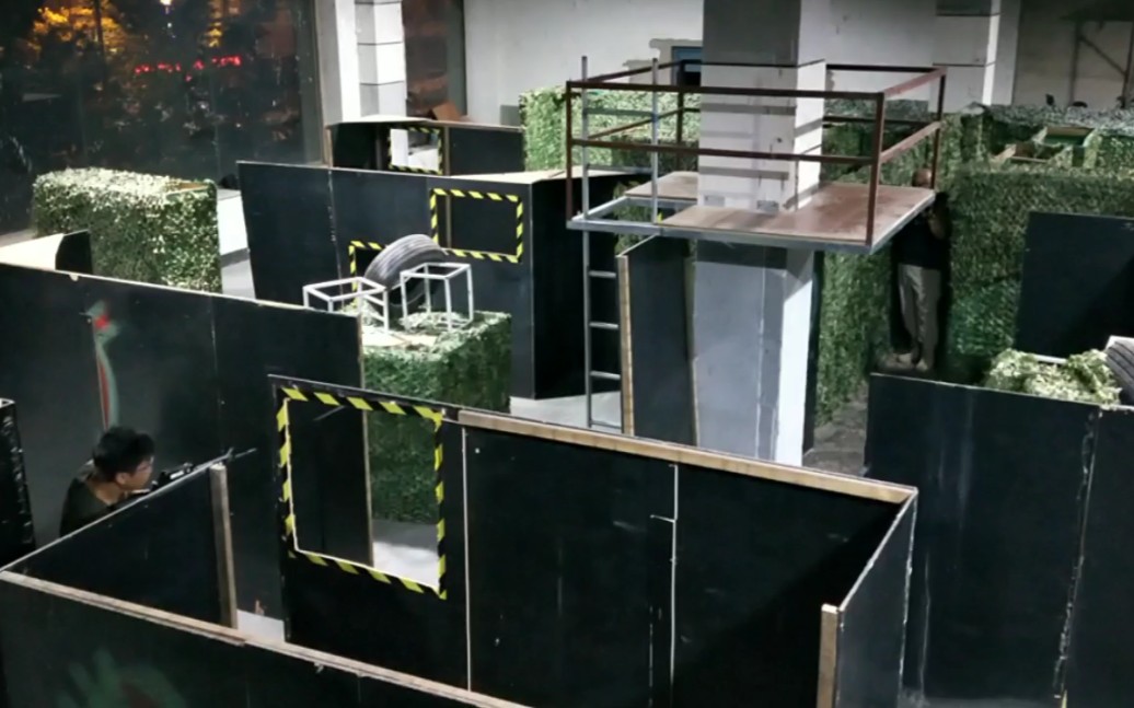 沈阳水弹沈阳战虎wargame俱乐部室内场20190905夜战迷雾视角