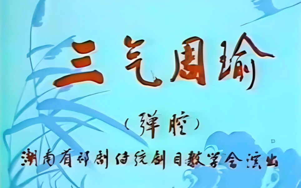 【祁剧】《三气周瑜》曾艳达、胡国强、郑浯滨、李忠文.演出哔哩哔哩bilibili