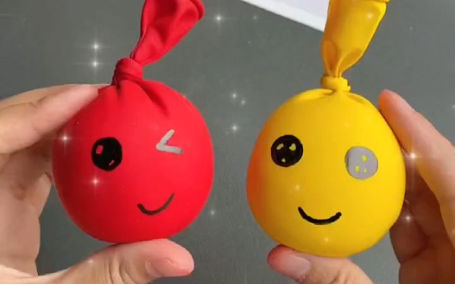 用气球做个好玩的解压球