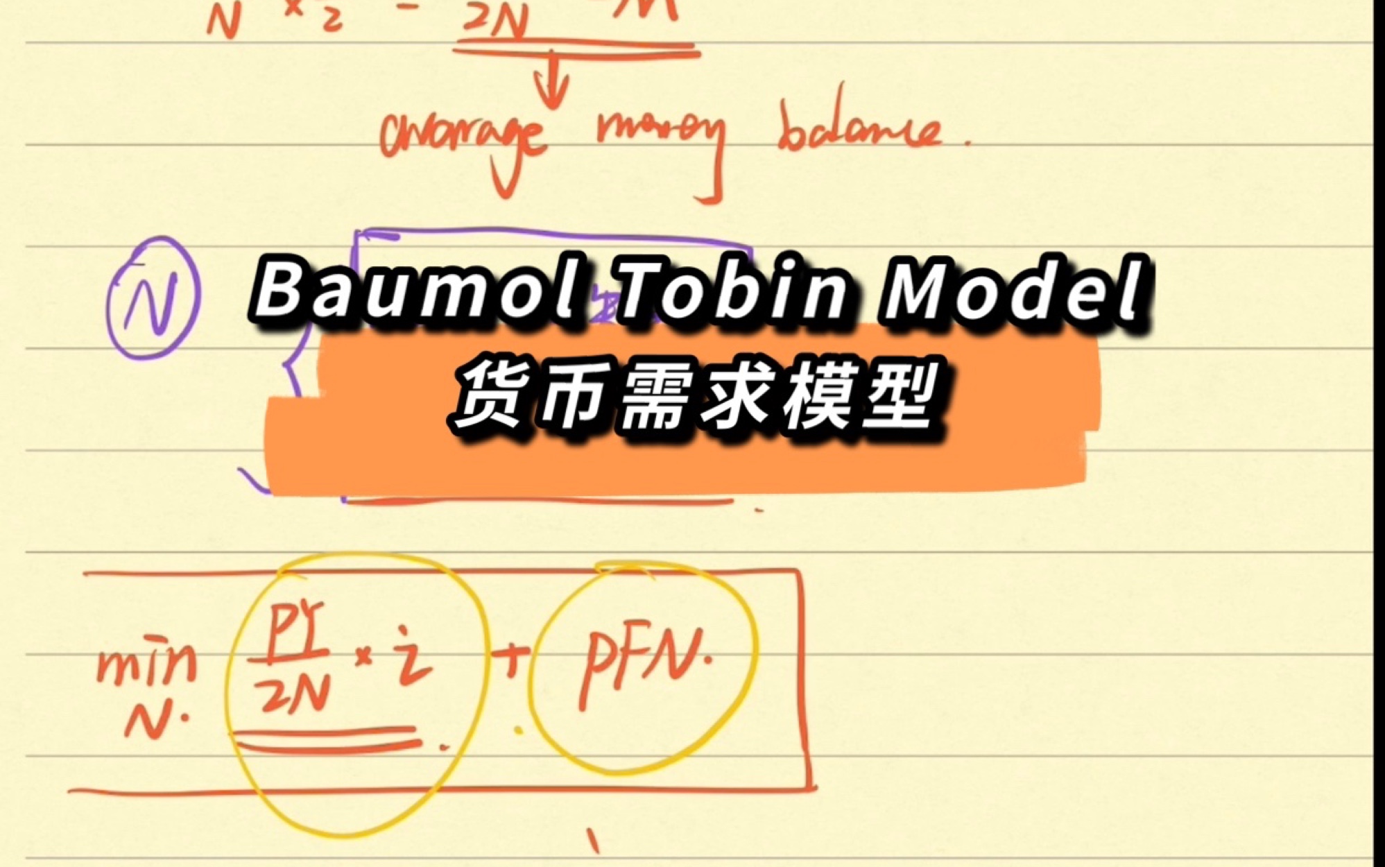 宏观经济模型|鲍莫尔托宾模型|Baumol Tobin Model|货币需求模型|PSU ECON哔哩哔哩bilibili